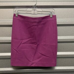 J. Crew Women’s Vintage WOOL Purple Mini Skirt Academia Preppy Feminine Size 6